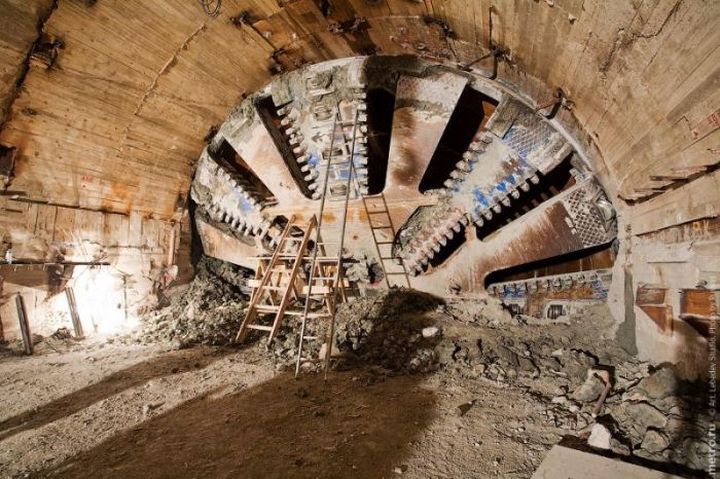 Mytishchi'de metro inşaatı