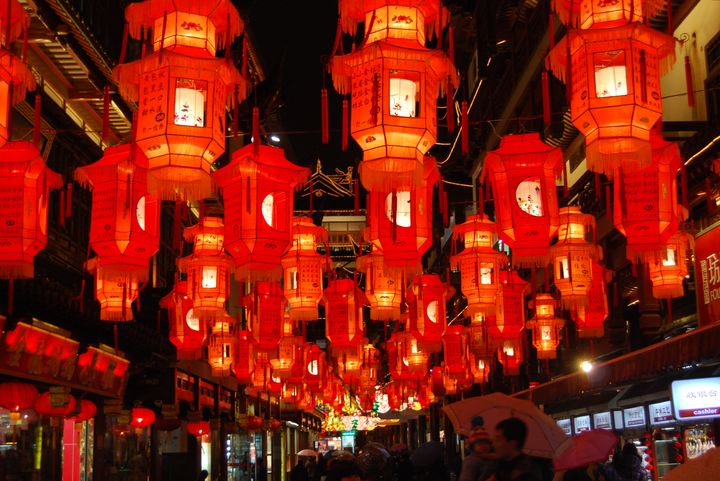 Røde lanterner til det nye år