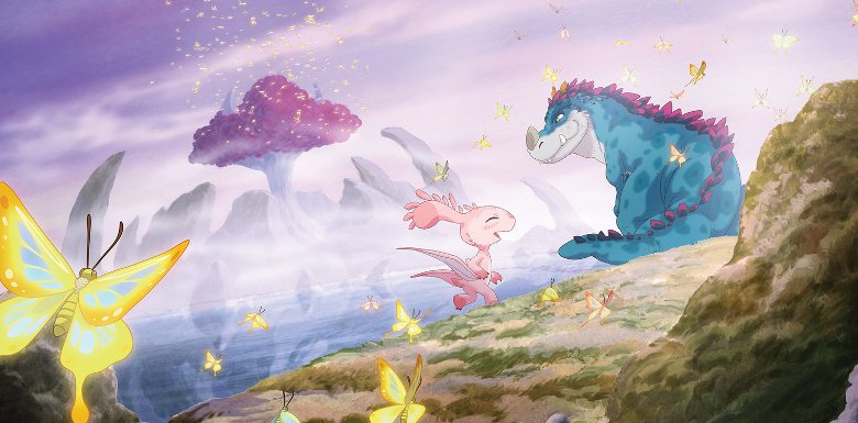 ملصق للرسوم المتحركة بلدي الديناصور