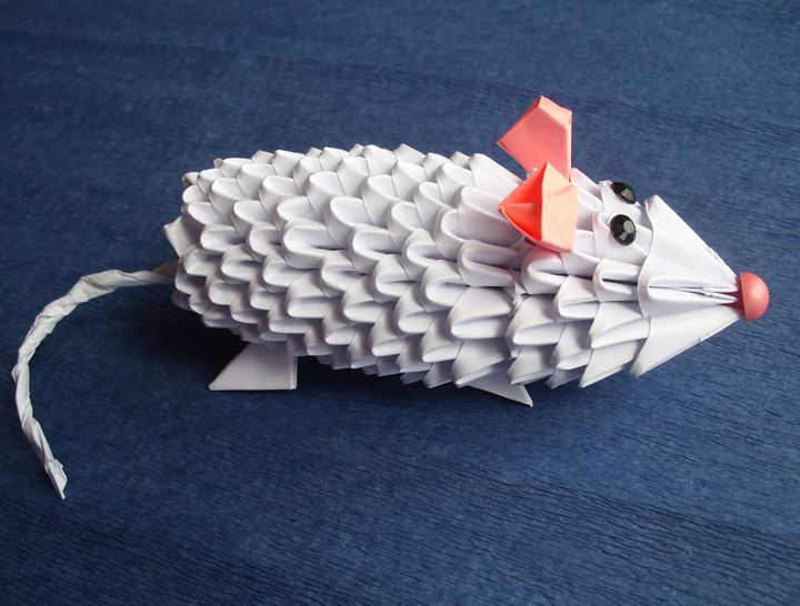Kuinka tehdä origami-rottia moduuleista