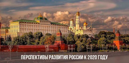 Perspectives de développement de la Russie d'ici 2020