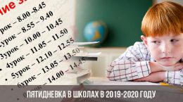 Cinq jours dans les écoles en 2019-2020