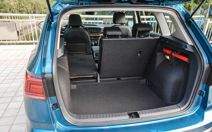 Naujojo „Volkswagen Tharu 2020“ bagažinė