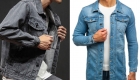 Trendiga jackor i blå och grå jeans