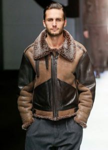 Warm jacket with natural fur for 2019-2020