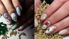 New Year's painting on nails by 2020