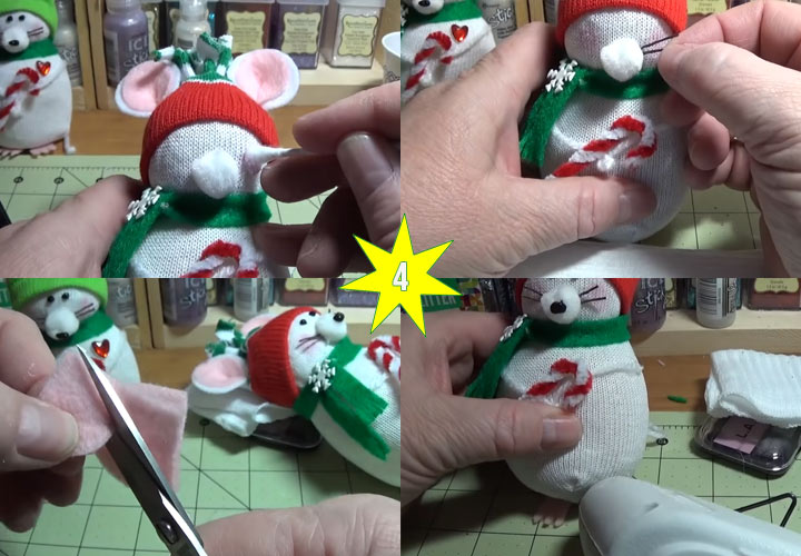 Como fazer um mouse de brinquedo DIY no estágio 4