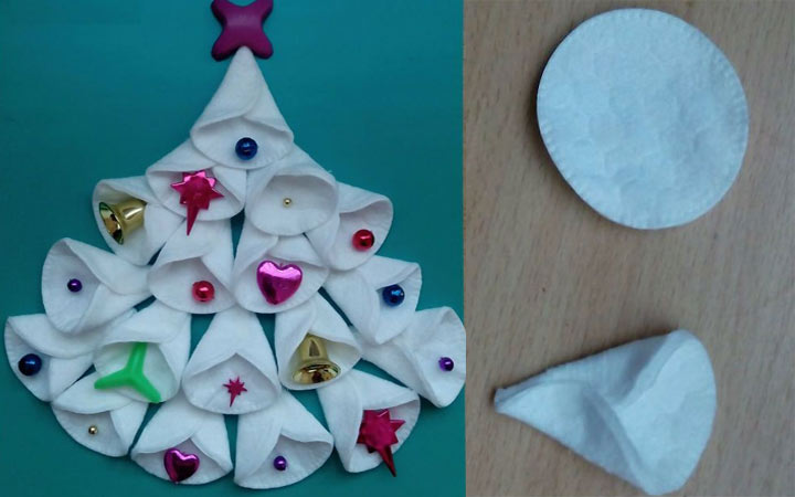 Creative crafts from cotton pads for 2020
