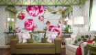 Floral print in the interior of 2020