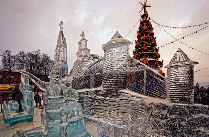 Arbre de Noël à Nijni Novgorod