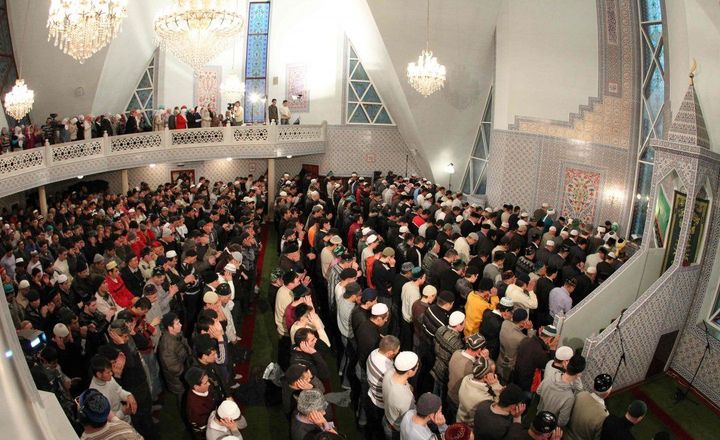 Oración en la mezquita