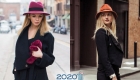 Chapéus elegantes para mulheres inverno 2019-2020