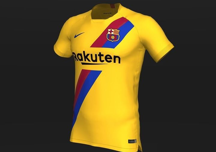 Kit ospiti FC Barcelona per la stagione 2018-2019