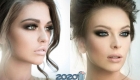 Maquillatge de moda de gel fumós per al Cap d'Any 2020