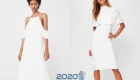 Bílé šaty pro nový rok 2020