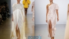 Bílé večerní šaty pro nový rok 2020