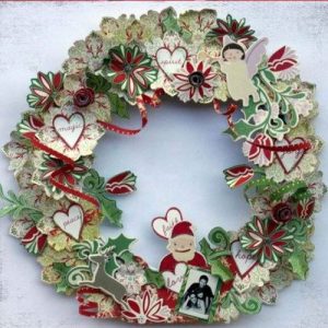 Paper christmas wreath