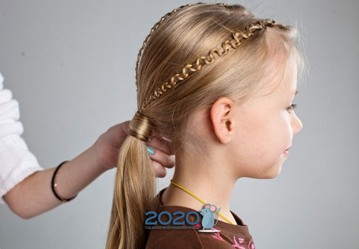 Trendiga frisyrer för flickor för det nya året 2020