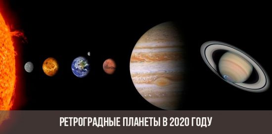 Planètes rétrogrades en 2020