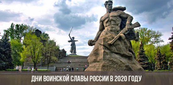 Days of military glory of Russia in 2020