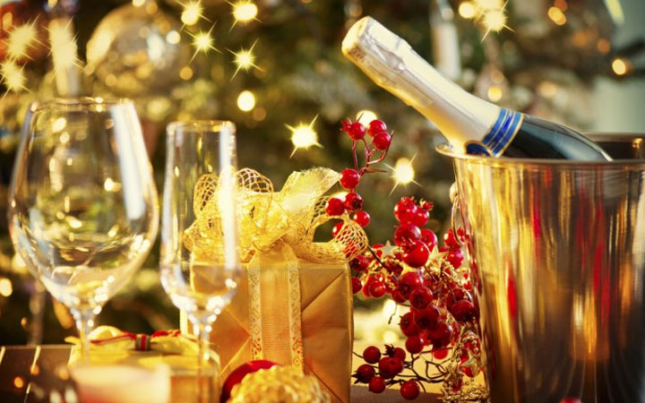 Champagne et autres boissons pour la nouvelle année 2020