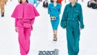 Parlak chanel pantsuit kış 2019-2020