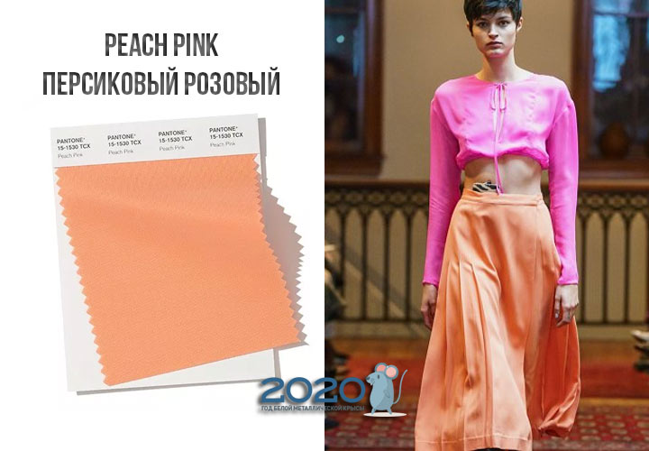 Peach Pink (núm. 15-1530) Tardor-Hivern 2019-2020