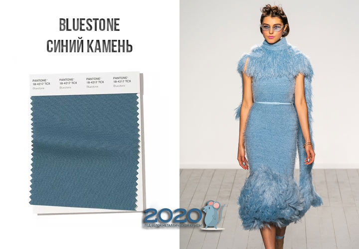 Blauwsteen (nr. 18-4217) kleur Panton winter 2019-2020