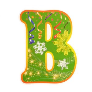 New Year garland 2020 letter B