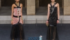 Φόρεμα με μια κυματοειδή φούστα Chanel φθινόπωρο-χειμώνα 2019-2020