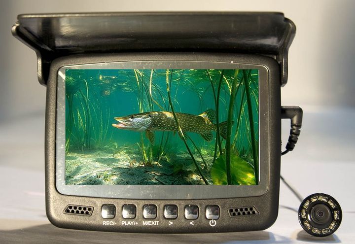 Onderwater camcorder voor visser