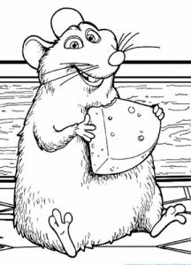 Cute Rat coloring book for 2020