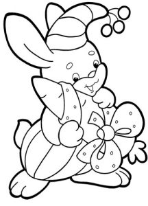 Coloring book for kids for 2020 - Bunny