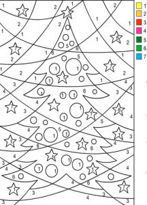 Learning the numbers coloring page