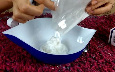 DIY artificiell snöinstruktion steg 2