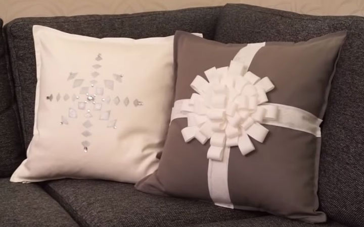 „Pasidaryk pats“ kalėdinių pagalvių užvalkalai