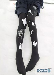 Fashion tights 2019-2020 with drawings from comics