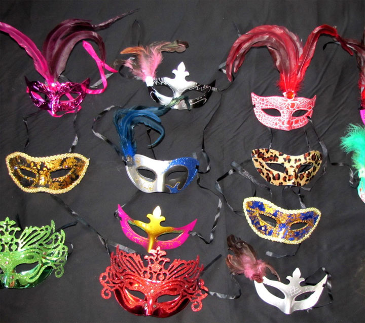 Carnival masks for the New Year 2020