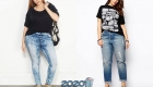 Módní džíny plus velikost 2019-2020