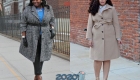 Módní plus velikost 2019-2020 stylový kabát