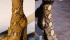 Gyvatės odos batai - 2020 metų tendencija