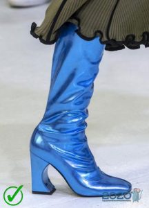 Shiny metallic boots - trends of the fall-winter season 2019-2020