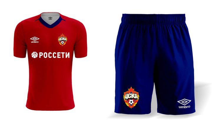 Uniforme CSKA home kit per a la temporada 2019-2020