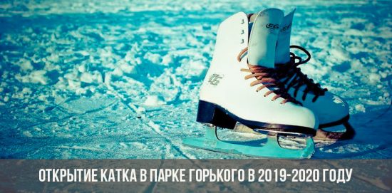 Pista de patinação no parque Gorky em 2019-2020