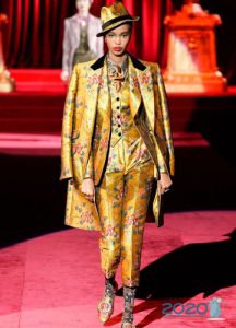 Disfraz de brocado Dolce Gabbanna otoño-invierno 2019-2020
