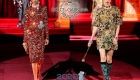 Dolce & Gabbana toamna iarna 2019-2020 rochie scurta stralucitoare