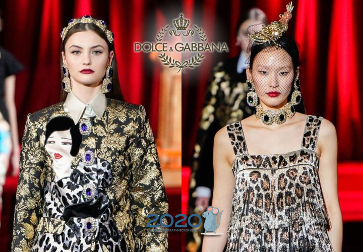 Dekoracje Dolce Gabbanna jesień-zima 2019-2020