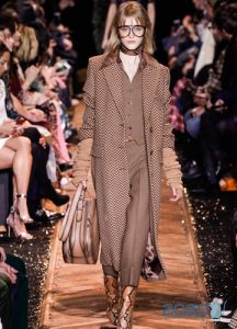Pantalon classique marron automne-hiver 2019-2020