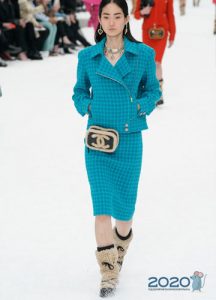 Chanel Blue Tweed Suit Fall Winter 2019-2020