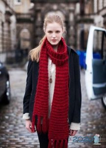 Štíhlý pletený šátek - móda 2020
